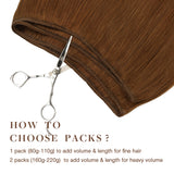 Extensiones de cabello con trama cosida RUBIO PLATINO (60A)