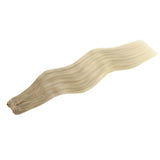 Extensiones de cabello con trama cosida RUBIO PLATINO (60A)