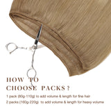 PLATINBLOND (60A) Einnähbare Haarverlängerungen