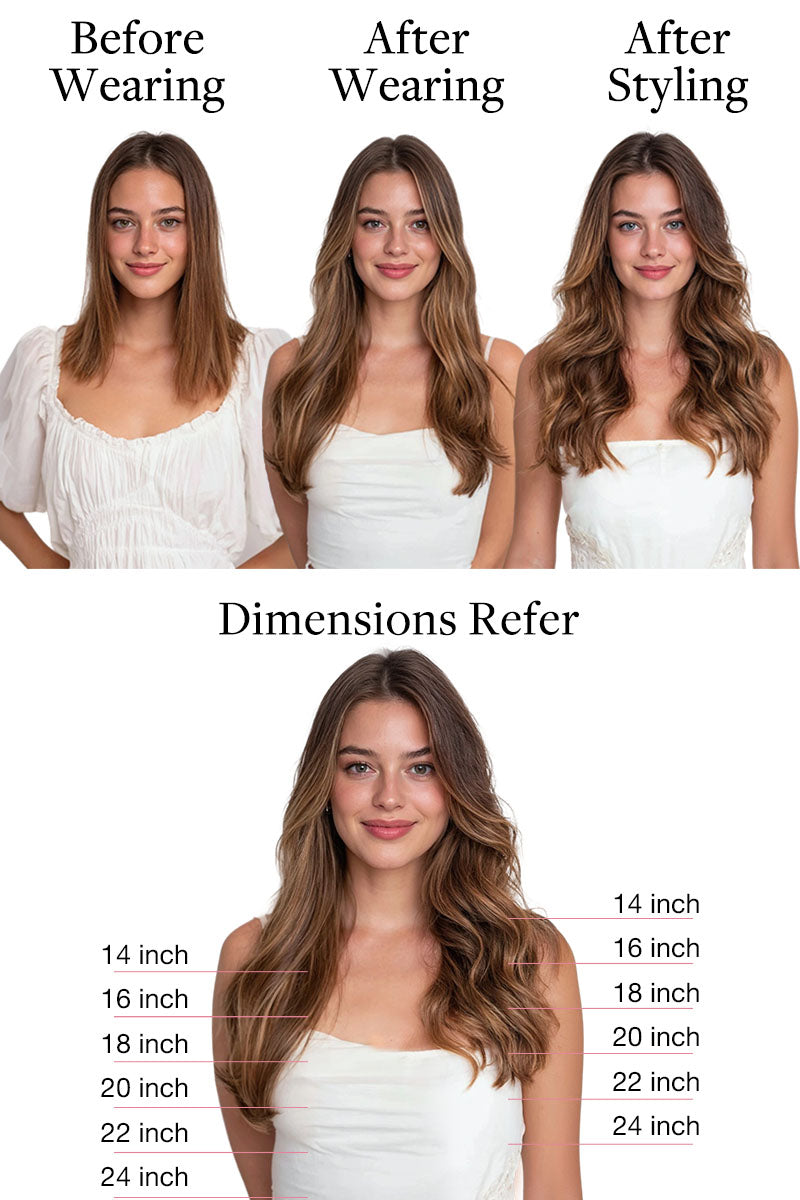 Yanamy Haar-Topper 30 Cm (12 Zoll) – Aus 100% Echthaar, Dunkelbraun, Mit Clips Für Mehr Volumen