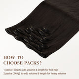 Silky Straight Undetectable Human Hair Extensions