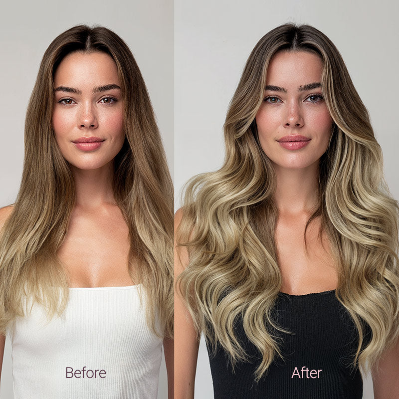 Bleach Blonde Balayage (3/8/613) Tape-Ins 50g _100% Remy Human Hair.