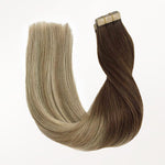 Bleach Blonde Balayage (3/8/613) Tape-Ins 50g – 100% Remy Human Hair by GOO GOO Hair.
