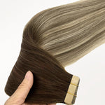 Bleach Blonde Balayage (3/8/613) Tape-Ins 50g – 100% Remy Human Hair by GOO GOO Hair.