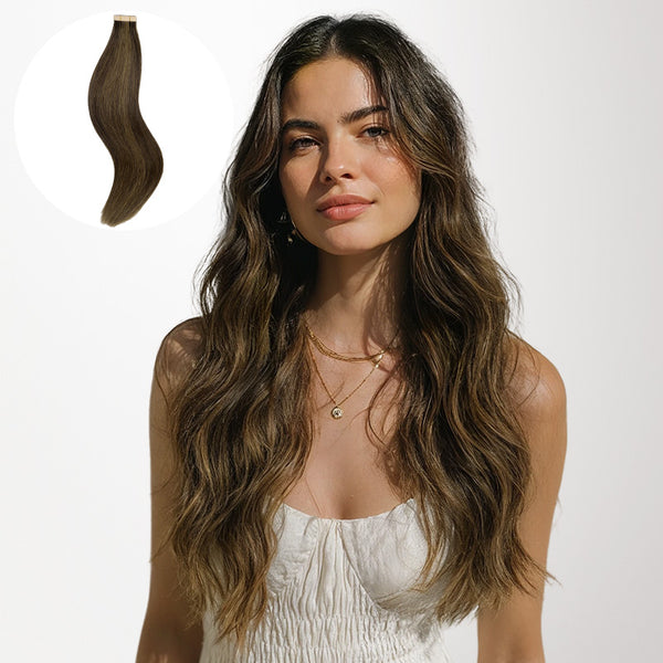 Brown Sugar Swirl Highlights (2C/4E/6C) Tape-Ins 50g | 100  display picture 1