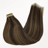 Kastanienbraunes Balayage (2/6) Tape In