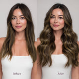 Kastanienbraunes Balayage (2/6) Tape In