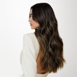 Kastanienbraunes Balayage (2/6) Tape In
