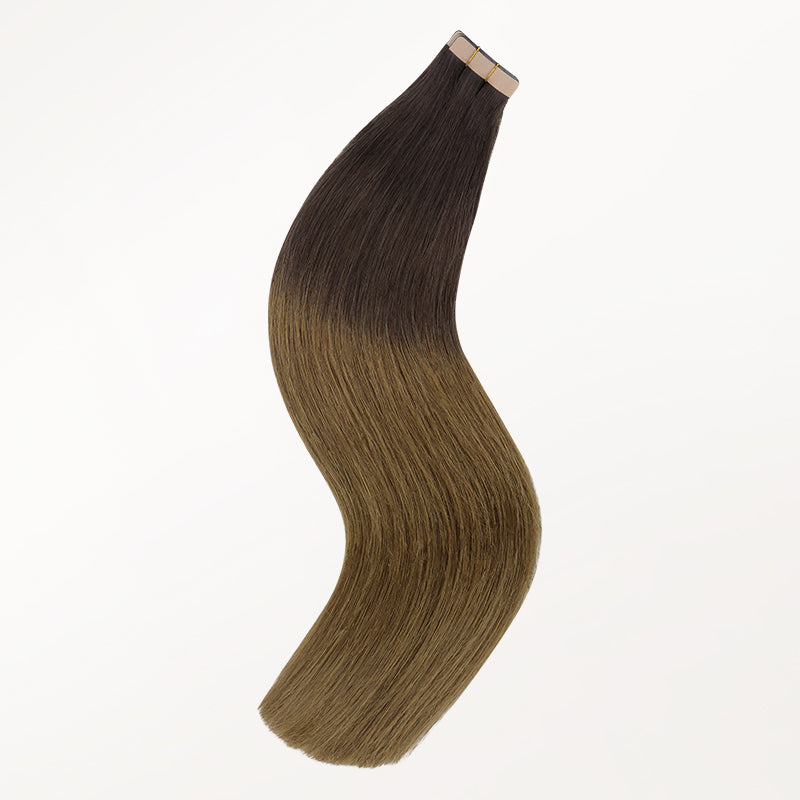 Chocolate Dip Color Melt (1D/2C/4E) Tape-Ins 50g _100% Remy Human Hair.