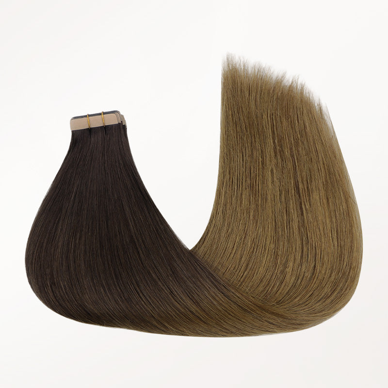 Chocolate Dip Color Melt (1D/2C/4E) Tape-Ins 50g _100% Remy Human Hair.