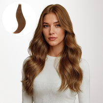 Copper (350) Tape-Ins 50g – 100% Remy Human Hair by GOO GOO Hair.