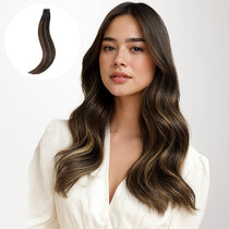 Dark Brown Balayage (2/6/2) Tape-Ins 50g – 100% Remy Human Hair by GOO GOO Hair.