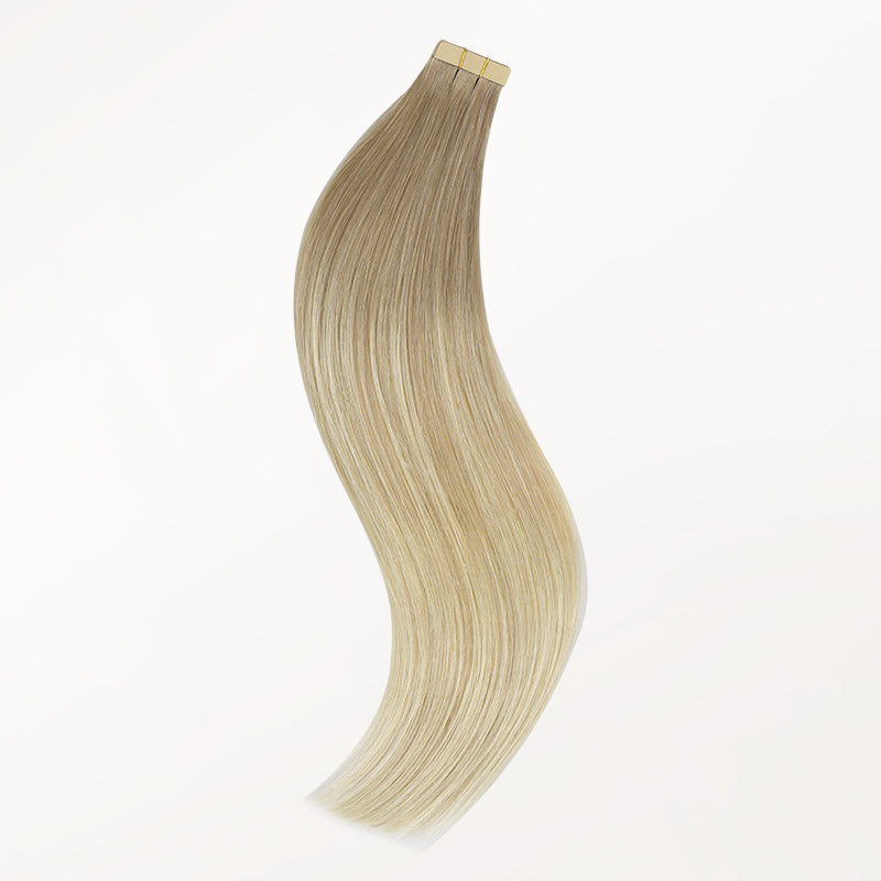 Natural Blonde Balayage (18ET90A) Tape-Ins 50g – 100% Remy Human Hair by GOO GOO Hair.