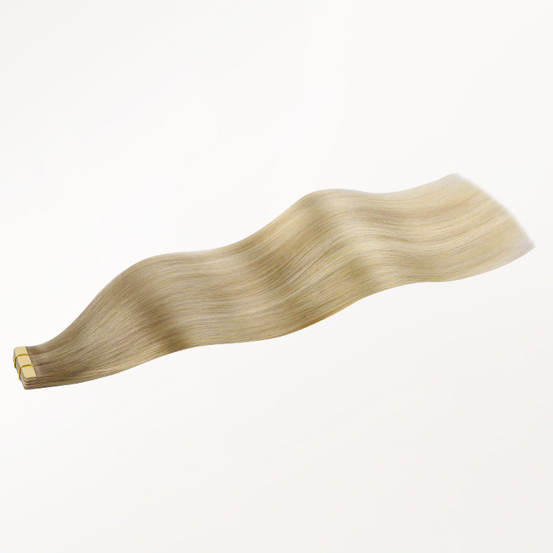 Natural Blonde Balayage (18ET90A) Tape-Ins 50g – 100% Remy Human Hair by GOO GOO Hair.