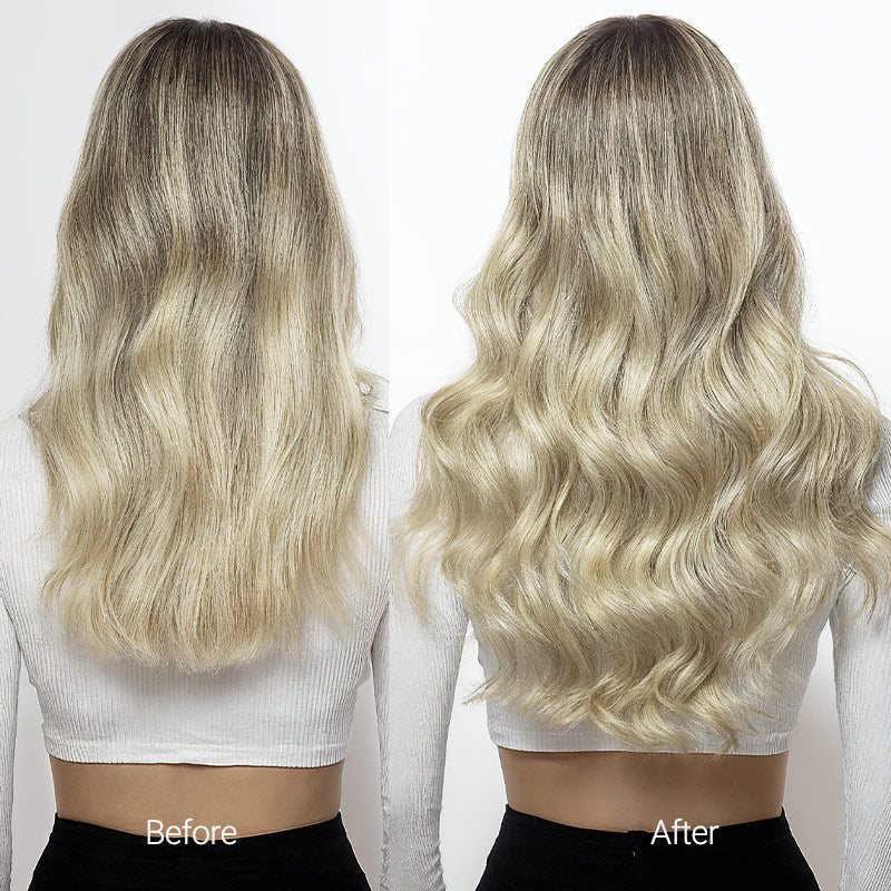 Platinum Blonde Balayage (17/22/60) Tape-Ins 50g _100% Remy Human Hair.