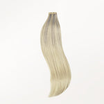 Platinum Blonde Balayage (17/22/60) Tape-Ins 50g – 100% Remy Human Hair by GOO GOO Hair.