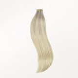 Platinum Blonde Balayage (17/22/60) Tape-Ins 50g – 100% Remy Human Hair by GOO GOO Hair.