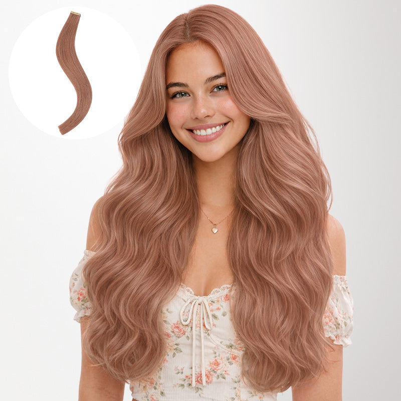  Velvet Mocha (15) Tape-Ins 50g_100% Remy Human Hair.