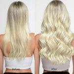 Bleach Blonde (613) Tape-Ins 50g _100% Remy Human Hair.
