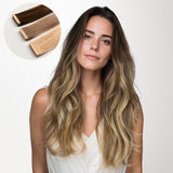 Extensiones de cabello con cinta adhesiva