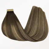 Honey Blonde Balayage (4/26/4) Tape-Ins 50g – 100% Remy Human Hair by GOO GOO Hair.