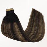NATÜRLICHES SCHWARZES BALAYAGE (1B/6/1B) TAPE IN