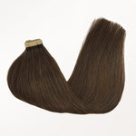 Chocolate Brown (4A) Tape-Ins 50g – 100% Remy Human Hair by GOO GOO Hair.