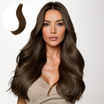 Chocolate Brown (4A) Tape-Ins 50g – 100% Remy Human Hair by GOO GOO Hair.