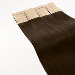 Chocolate Brown (4A) Tape-Ins 50g – 100% Remy Human Hair by GOO GOO Hair.