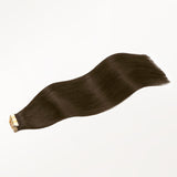 Chocolate Brown (4A) Tape-Ins 50g – 100% Remy Human Hair by GOO GOO Hair.