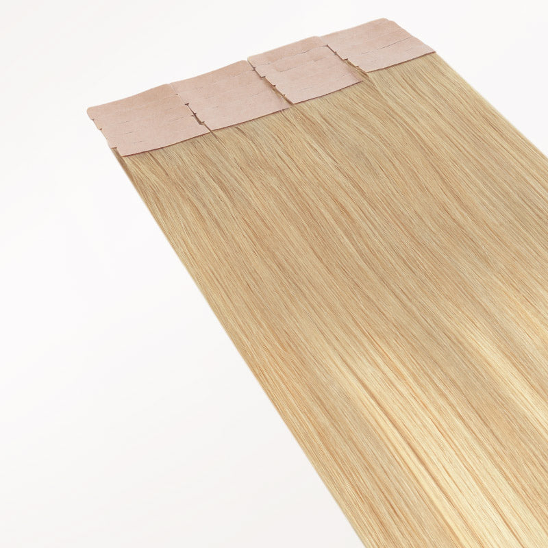 Pearl Ash Blonde Highlights (18AT60A) Tape-Ins 50g – 100% Remy Human Hair by GOO GOO Hair.