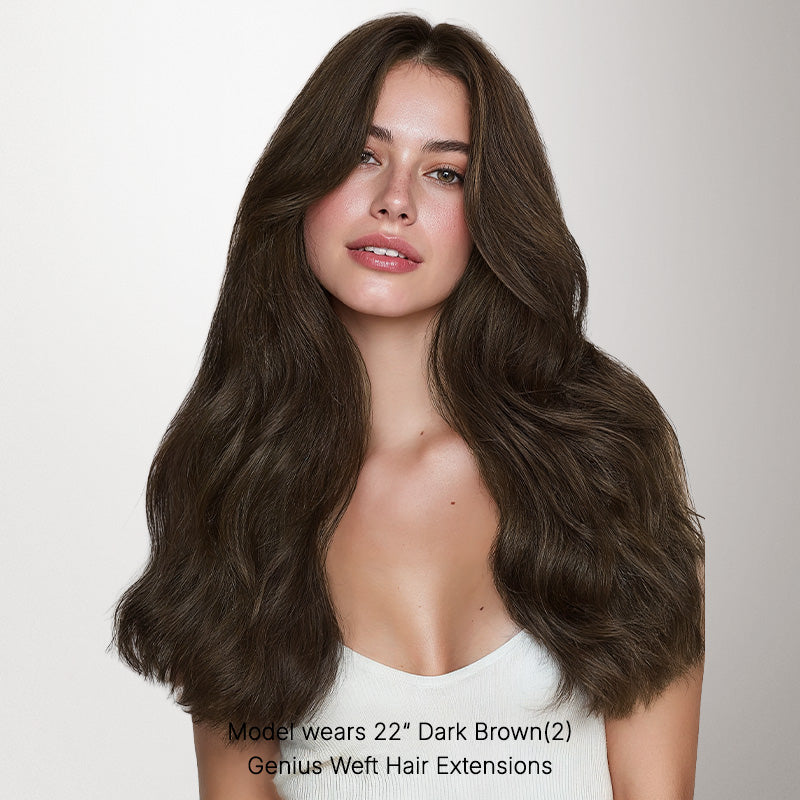 Dark Brown Thick Genius Tape Weft Hair Extensions | GOO GOO Hair