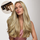 BALAYAGE RUBIO MIEL (4/26/4) Extensiones de cabello con trama cosida
