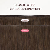 Jet Black (1) Thick Genius Tape Weft Hair Extensions 100-120g