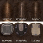  Platinum Blonde (60A) Human Hair Topper-100% Remy Human Hair.