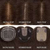 Platinum Blonde (60A) Human Hair Topper-100% Remy Human Hair.