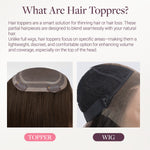 Dark Brown (2) Topper-100% Remy Human Hair.