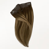 Karamellblond-Balayage (4/27/4) Profi-Haarverlängerung mit Draht