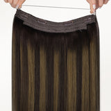 DUNKELBRAUN BALAYAGE (2/6/2) PRO &amp; DRAHTHAARVERLÄNGERUNG
