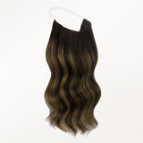 DUNKELBRAUN BALAYAGE (2/6/2) PRO &amp; DRAHTHAARVERLÄNGERUNG