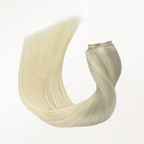 Platinblond Balayage (17/22/60) Profi-Haarverlängerung mit Draht