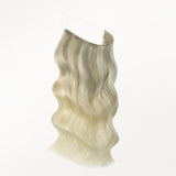 Platinblond Balayage (17/22/60) Profi-Haarverlängerung mit Draht