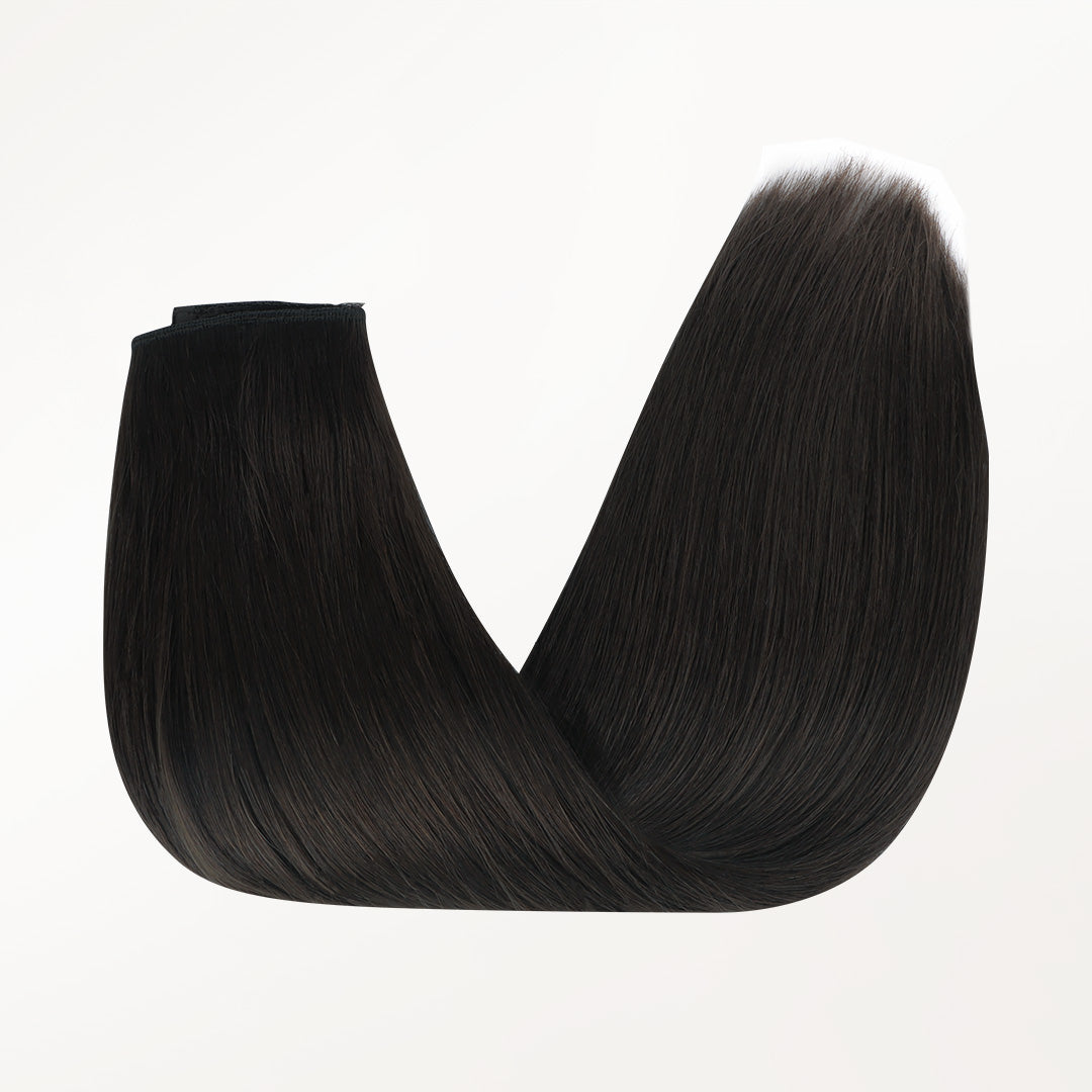 Natural Black (1B) Pro & Wire Hair Extensions | 100% Remy Human Hair ...