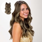 Honey Blonde Balayage (4/26/4) Wire Hair Extensions (70g-110g) – 100% Remy Human Hair by GOO GOO Hair.