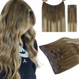 BALAYAGE RUBIO DECOLORADO (3/8/613) EXTENSIONES DE CABELLO PRO Y DE ALAMBRE