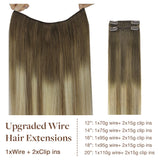 BALAYAGE RUBIO DECOLORADO (3/8/613) EXTENSIONES DE CABELLO PRO Y DE ALAMBRE