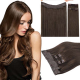 CHOCOLATE BROWN (4) PRO & WIRE HAIR EXTENSION