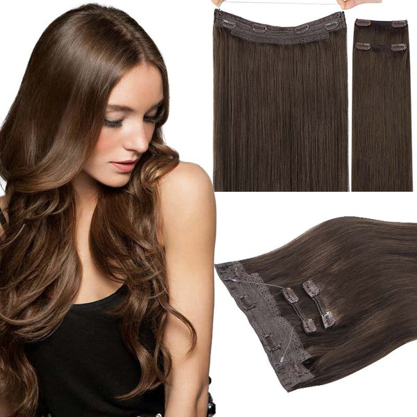 CHOCOLATE BROWN (4) PRO WIRE HAIR EXTENSION