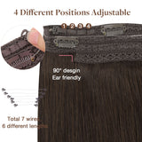 CHOCOLATE BROWN (4) PRO & WIRE HAIR EXTENSION