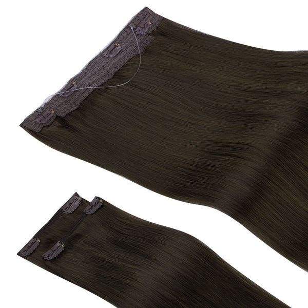 NEW DARK BROWN (2A) PRO WIRE HAIR EXTENSION